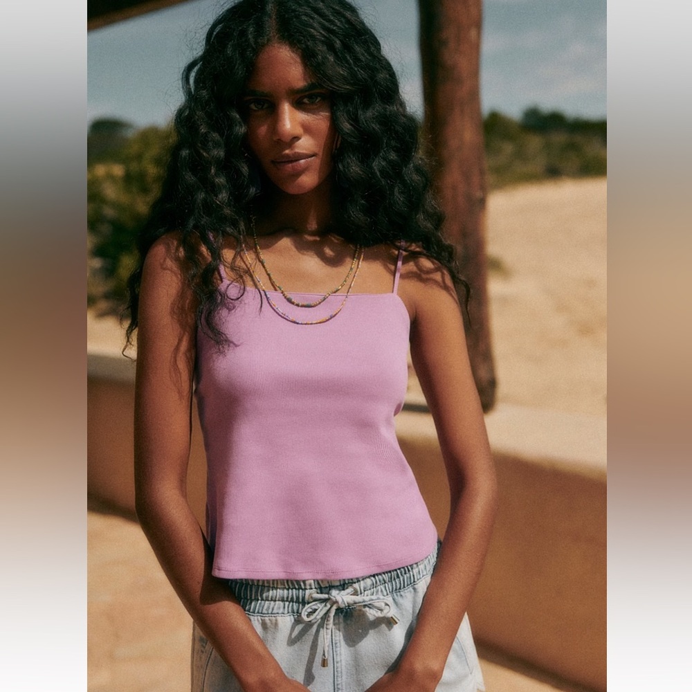 Sézane Mauve Sansa Top - XS